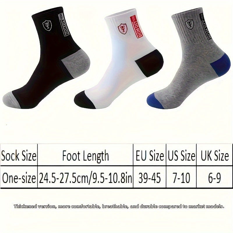 SOCKSI™10 Pairs of Men's /WOMENS Trendy Breathable Crew Socks, Comfy Casual Soft Thermal Socks, Winter & Autumn