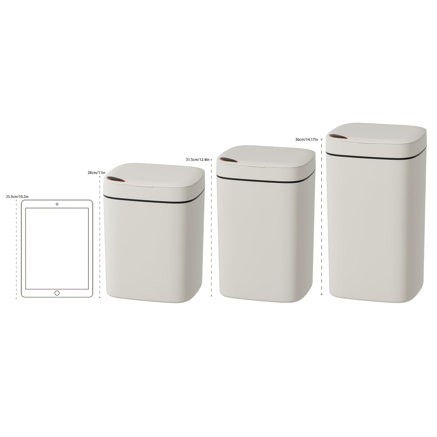 DUMPSTER™️ hands free disposal, Touch-Free Smart Trash Can - Sleek Design, Low Voltage, Easy Clean - Home & Office Compatible, Battery-Operated (Batteries Not Included)