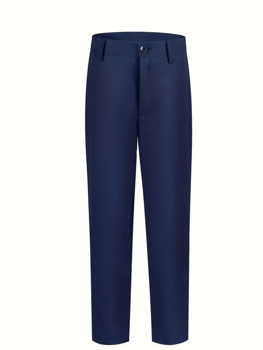 STYLE CLASS ™️1pc Elegant All-Season Boys' Wrinkle-Resistant for School Uniforms and Performances, for Outdoor