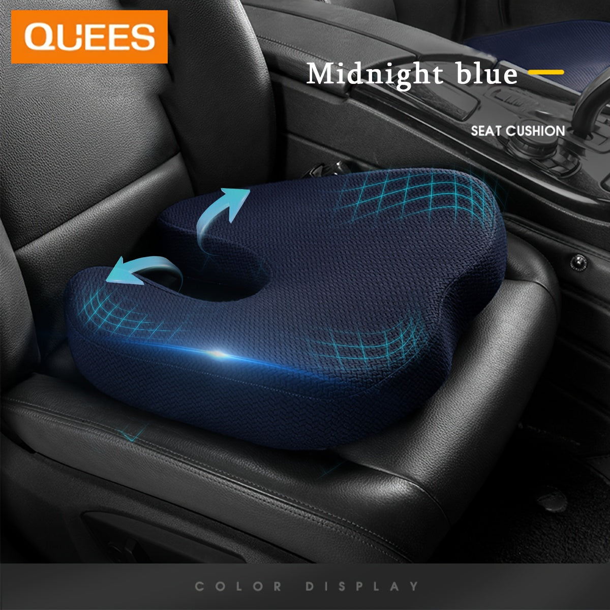 RELAX™ Car Seat Cushion for RV- Memory Foam Relieve Sciatica and Tailbone Pain for Cars and Trucks driver/taxi driver