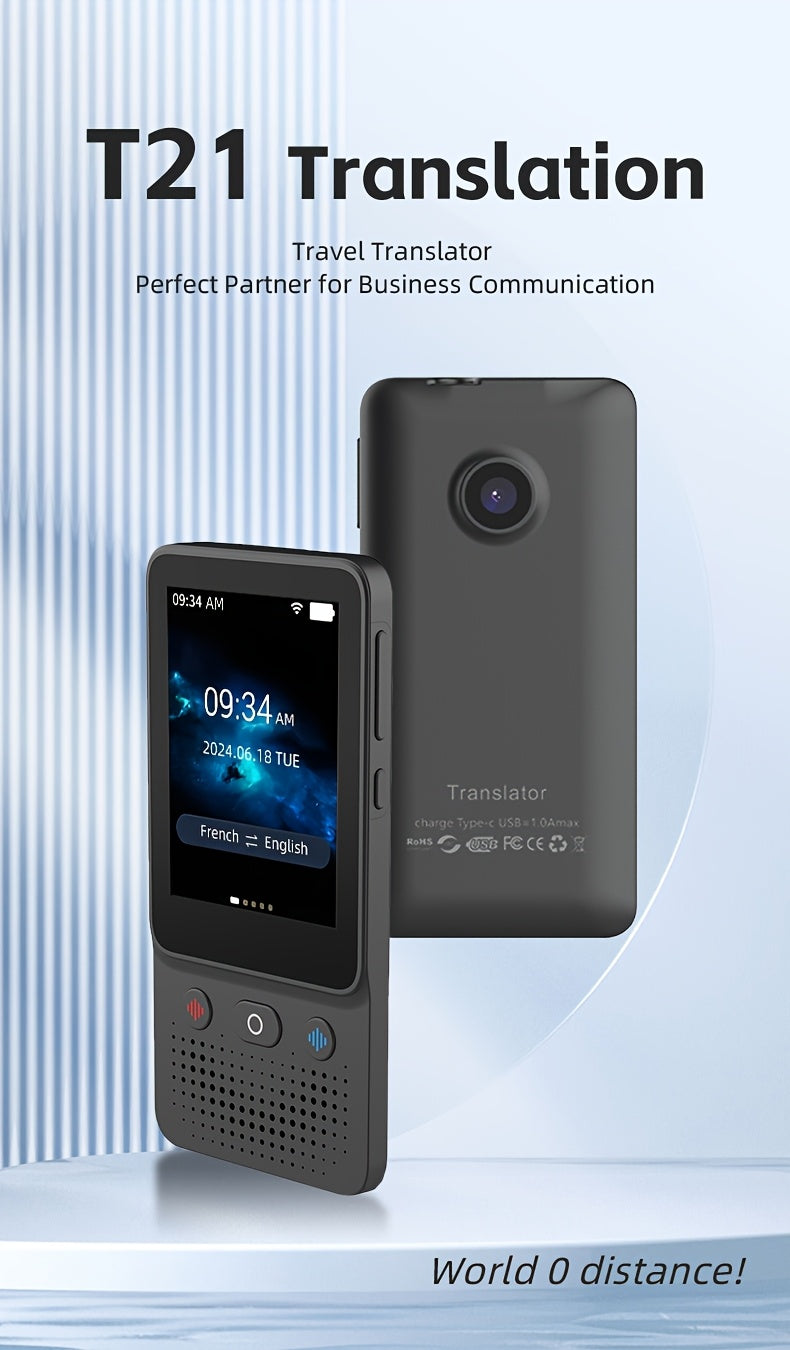 "Talk Anywhere™ – Your Pocket AI Language Companion ChatGPT AI Translator Device 138 Languages,