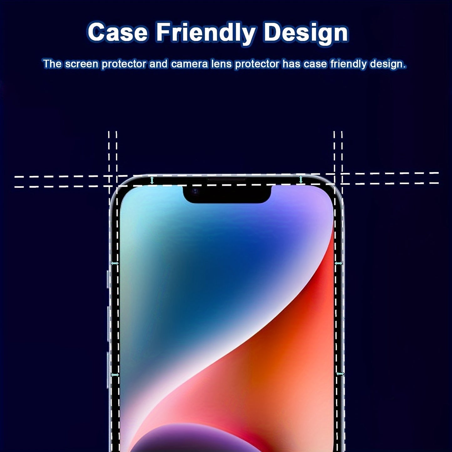 EDGE ™️3pcs Tempered Glass Screen Protectors with 3pcs Free Camera Lens Protectors for iPhone 11/12/13/14/15 Pro Max Series, Ultra-High Definition, 9H Hardness, YISHIMILE
