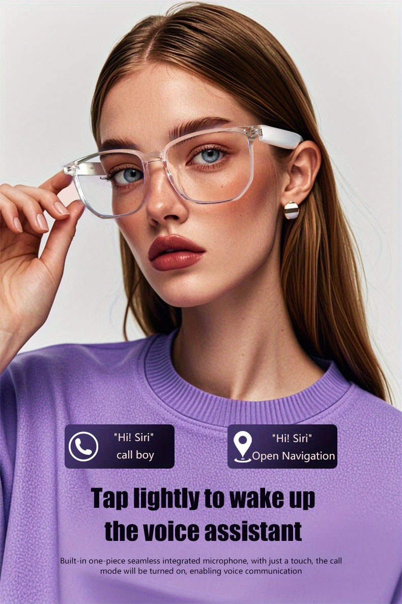 CATCHING ™️Smart Glasses, Touch Control, Built-in Microphone, Rechargeable Battery, Anti-Blue Light, Great for Office, Outdoor, Sports, Driving, Music Playback,