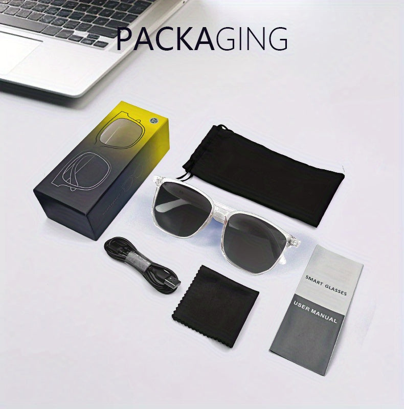 CATCHING ™️Smart Glasses, Touch Control, Built-in Microphone, Rechargeable Battery, Anti-Blue Light, Great for Office, Outdoor, Sports, Driving, Music Playback,