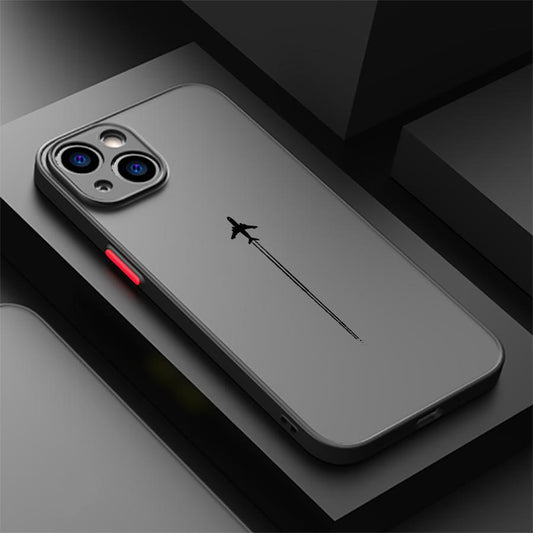 BASE™️High-Quality Phone Case with an Airplane Design for Various Apple Iphone Models, Including 16 Pro MAX, 13, 14, 15 PRO AND MORE, Soft Protective Cover.