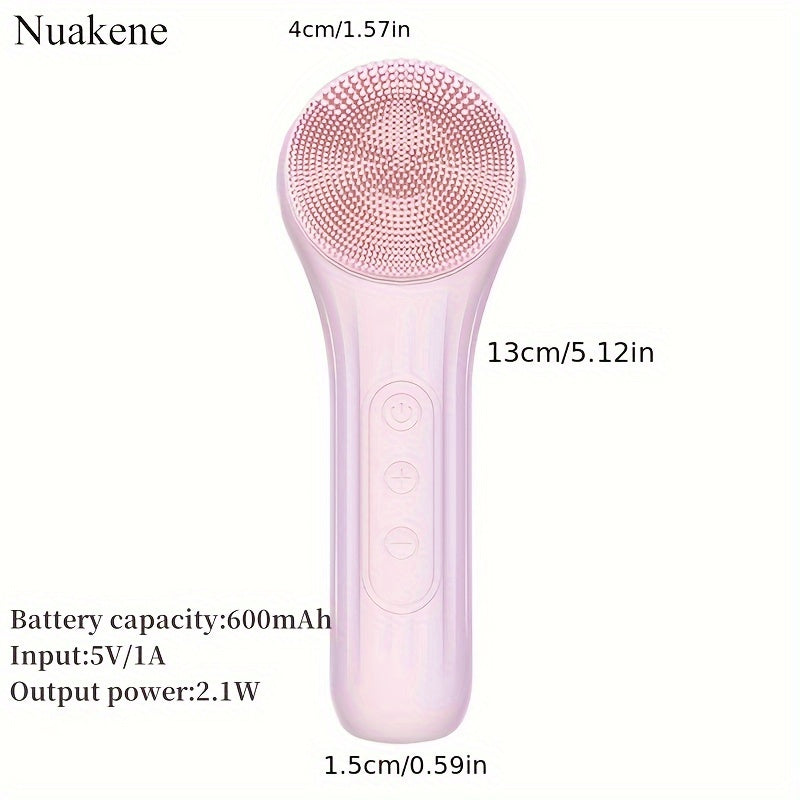HYDRI ™Electric Facial Cleanser Brush, Silicone Face Scrubber, Face Wash Brush for Men & Women,