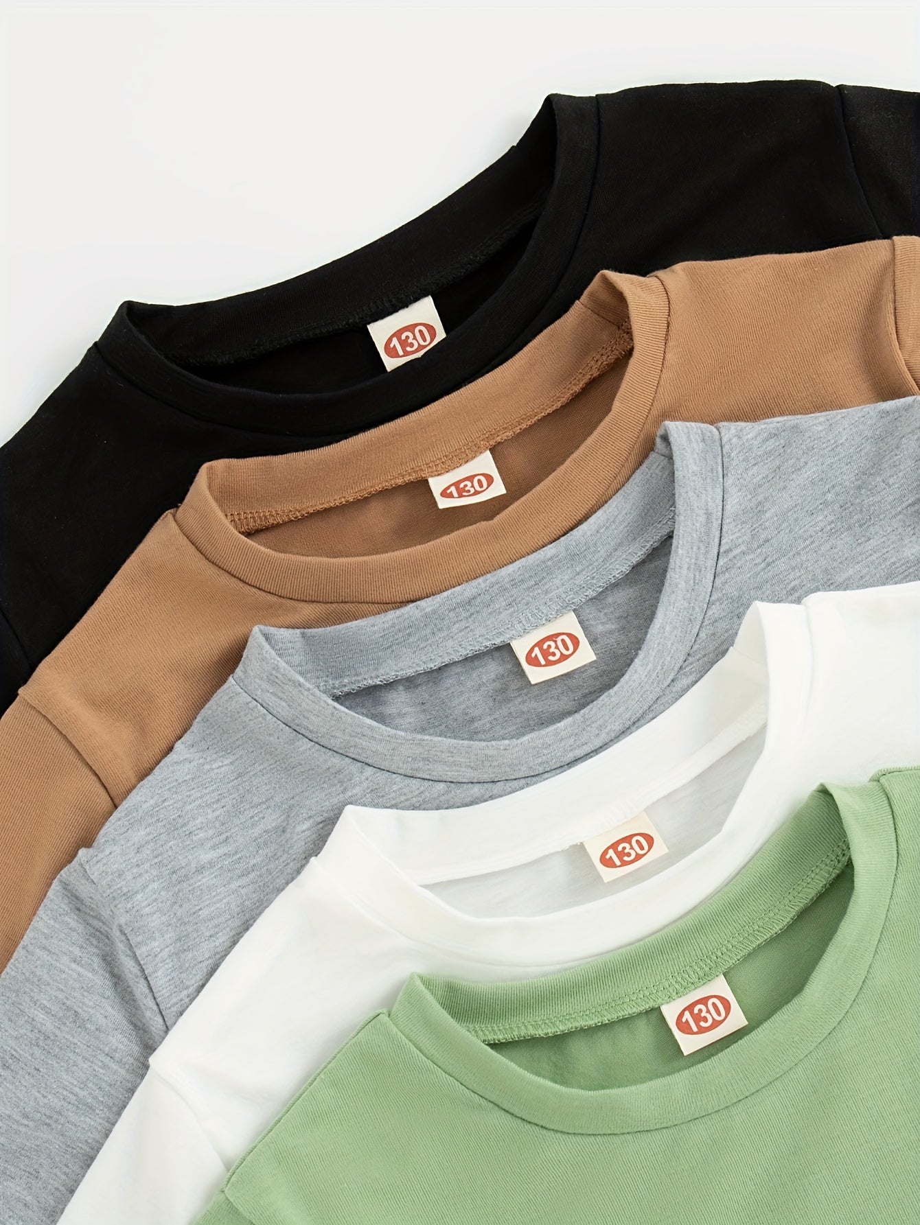10-Pack ™️t shirts Teen Casual Crew Neck T-Shirts, Summer Solid Color Short Sleeve Knit Tops