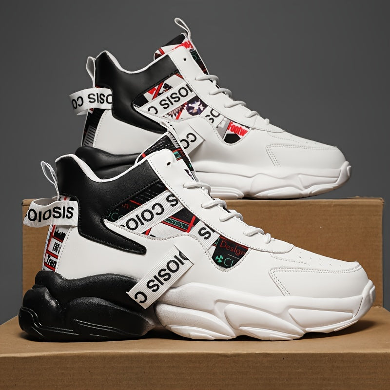 "Urban Stride™ Men's/ Women's Chunky Sneakers – Bold, Comfortable, and Built for Street-Ready Style", Comfy Non-Slip Durable Soft Sole Lace Up Sneakers For Outdoor Activities