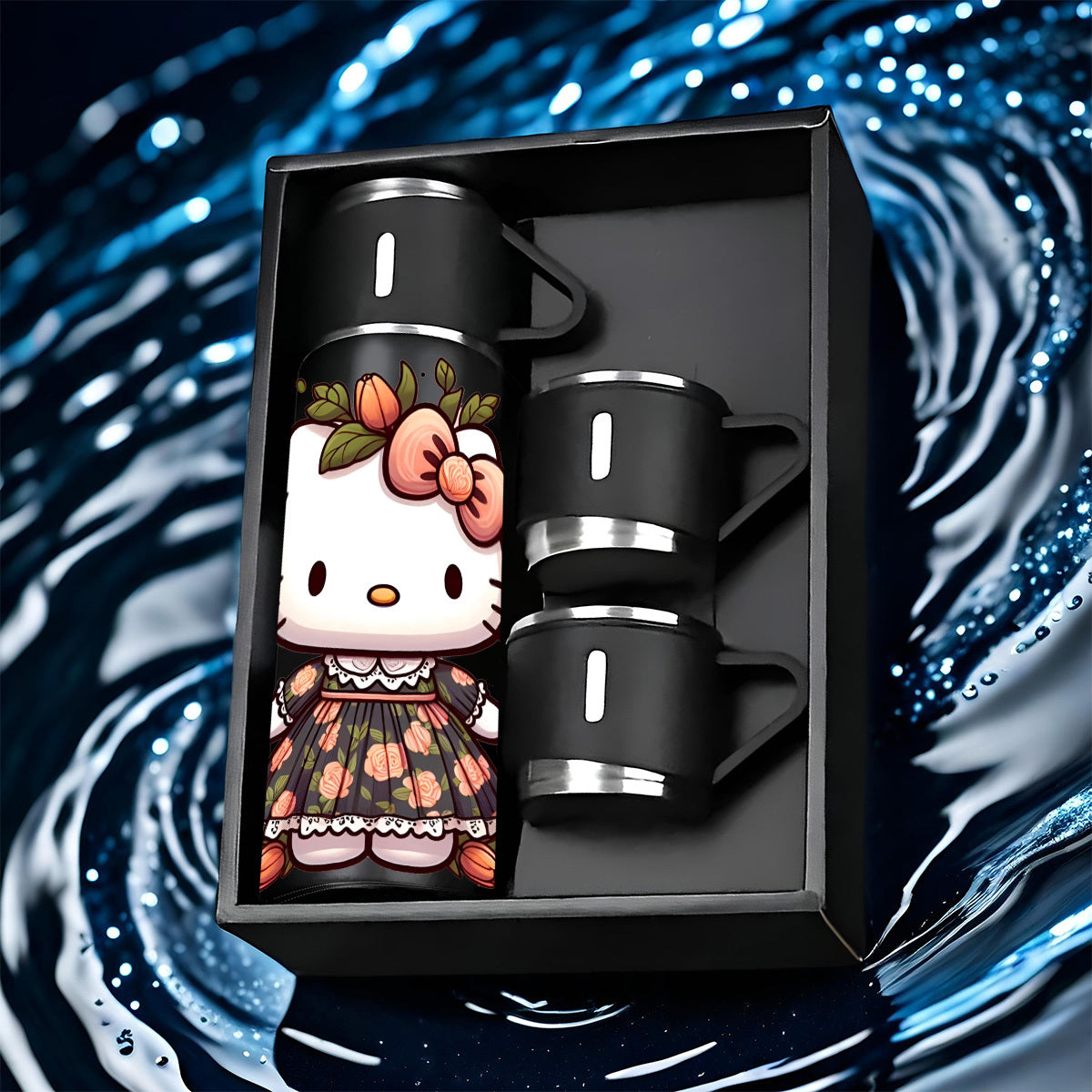 FILLSY™ 1pc Sanrio Valentine's Day Hello Kitty 16Oz Stainless Steel, CUT LUXURIOUS STAINLESS STEEL INSULATED ,