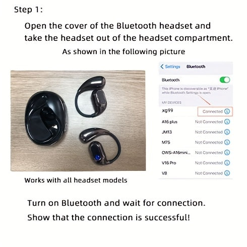 ZONE™️2025 new AI real-time translation headset, LED power display, 144 language translation headset, Type-C charging port, compatible with all smartphones, sports, business, games, study,