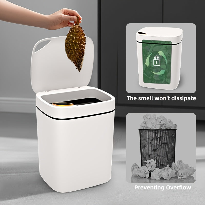 DUMPSTER™️ hands free disposal, Touch-Free Smart Trash Can - Sleek Design, Low Voltage, Easy Clean - Home & Office Compatible, Battery-Operated (Batteries Not Included)