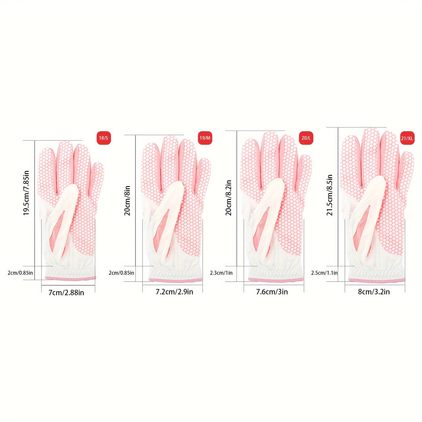 SOFT WING ™ WOSOFE Women's Golf Gloves - Ultra-Light, Breathable Microfiber with Non-Slip Grip, Washable - Pink