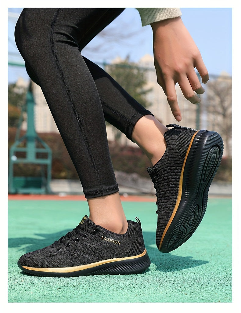 FEET™️Women's Shoes Lightweight Lace-Up Casual Sneakers, Breathable Soft Sole Platform Lace Up Walking Shoes, Comfortable Fashion Footwear plus size