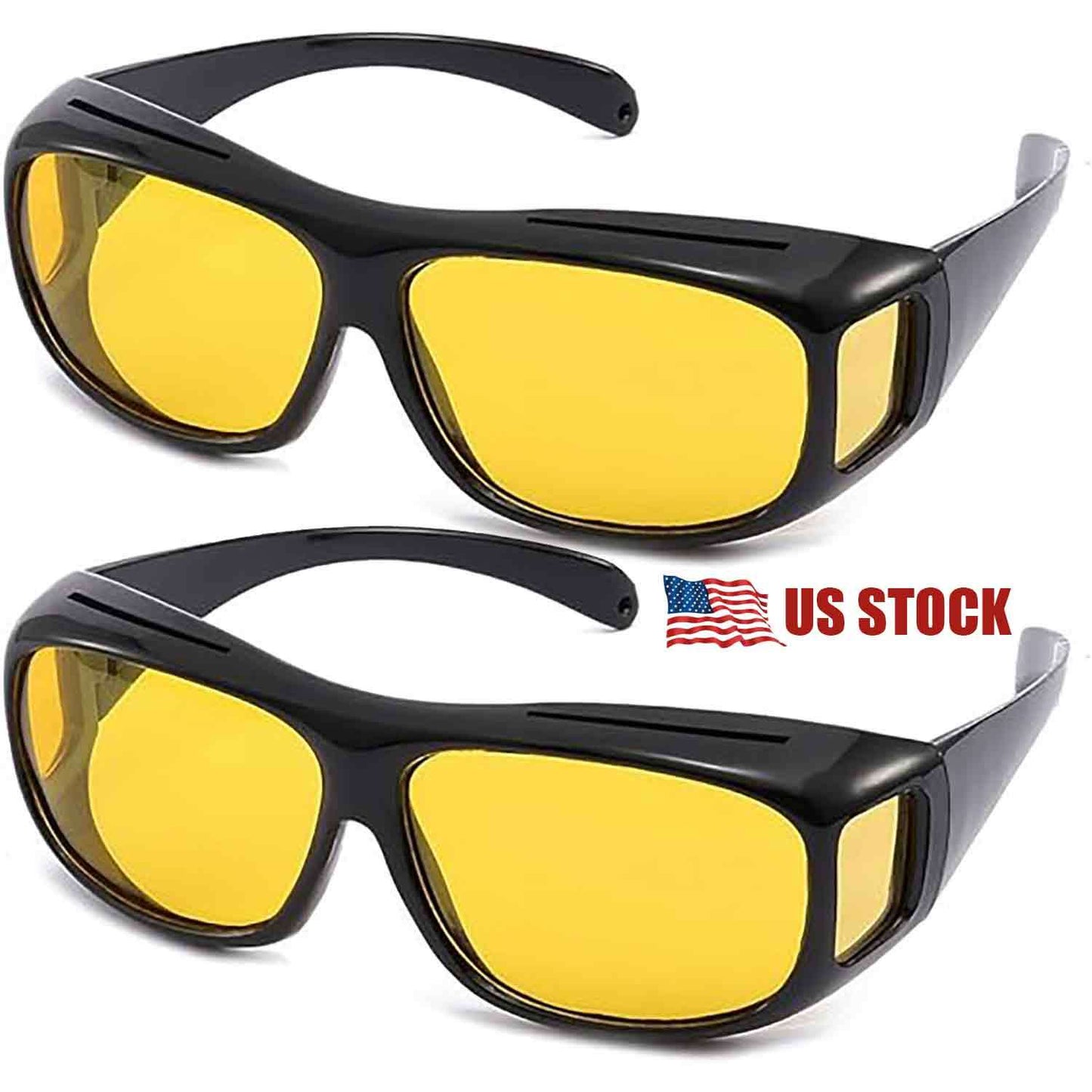 ALL NIGHT ™ High-Definition Unisex HD Night vison Driving Glasses Fit Over Glasses Anti-Glare,