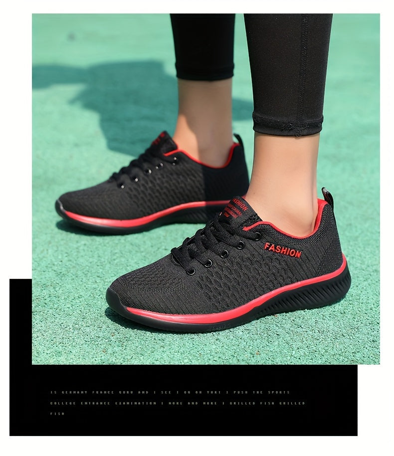 FEET™️Women's Shoes Lightweight Lace-Up Casual Sneakers, Breathable Soft Sole Platform Lace Up Walking Shoes, Comfortable Fashion Footwear plus size