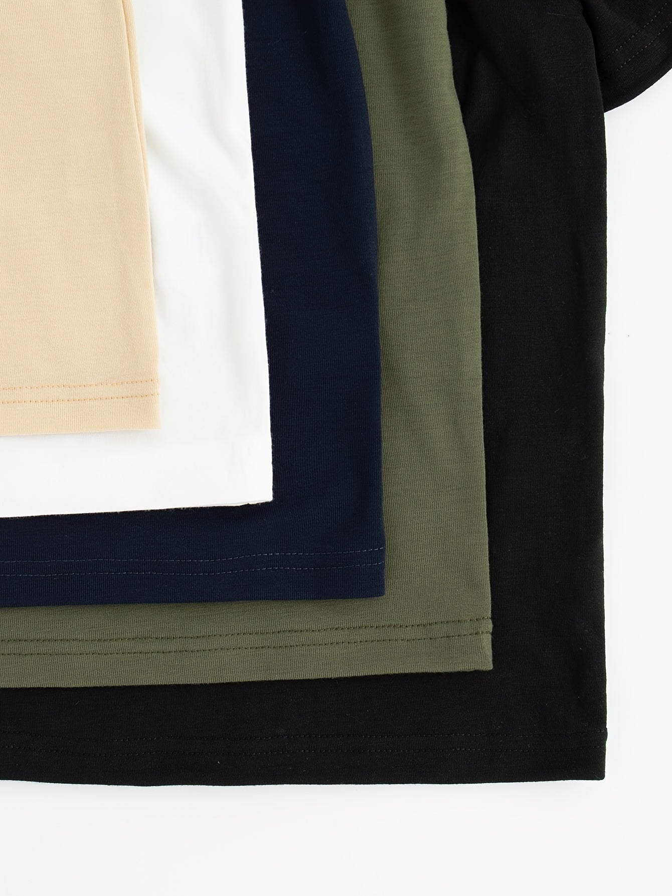 10-Pack ™️t shirts Teen Casual Crew Neck T-Shirts, Summer Solid Color Short Sleeve Knit Tops