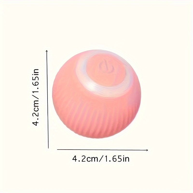 1pc MEOW Smart Interactive Cat Toy Automatic Rolling Ball Self-Entertainment And Teasing Cat Stick Cat Ball Cat Electric Toy