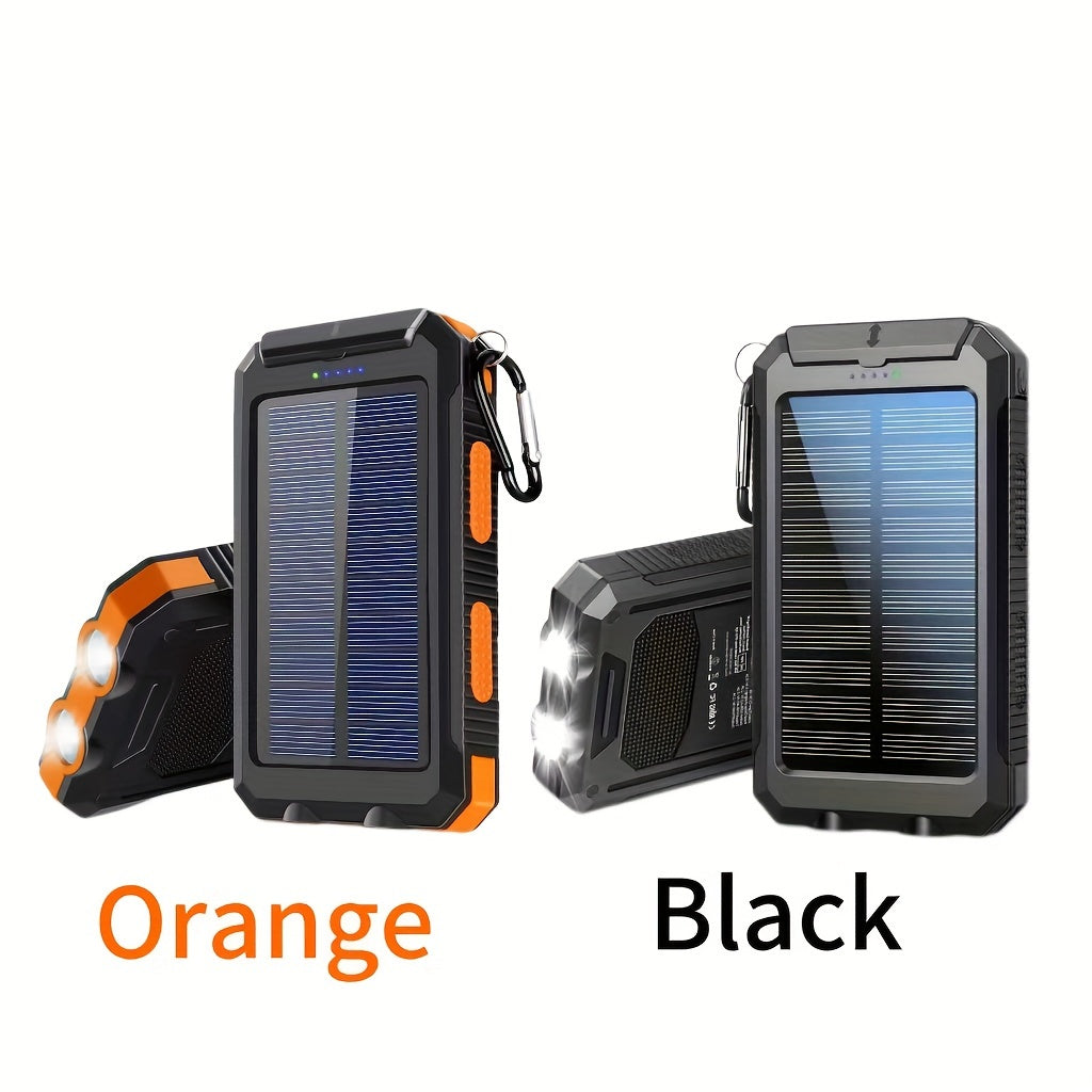PORTABLE™ 10000 MAh Solar Mobile Power With Flashlight/ USB