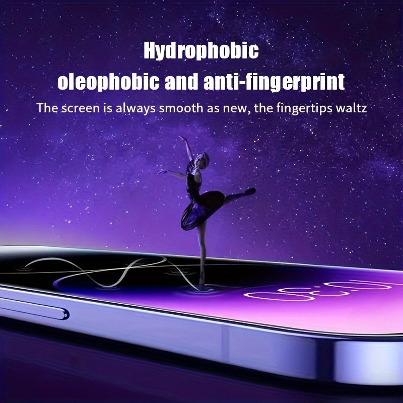 ONECLICK™️3-Pack iPhone Screen Protector, One-Click Application, High Definition, Glossy Finish, for Models 7/8 Plus, XR, XS, MAX, 11, 12, 13, 14, 15, Pro Max Easy Auto-Align Install Kit,