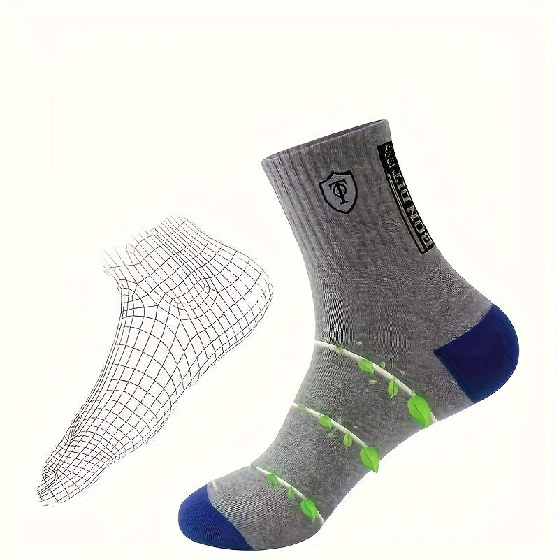 SOCKSI™10 Pairs of Men's /WOMENS Trendy Breathable Crew Socks, Comfy Casual Soft Thermal Socks, Winter & Autumn