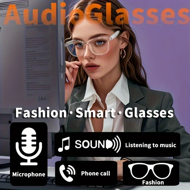 CATCHING ™️Smart Glasses, Touch Control, Built-in Microphone, Rechargeable Battery, Anti-Blue Light, Great for Office, Outdoor, Sports, Driving, Music Playback,