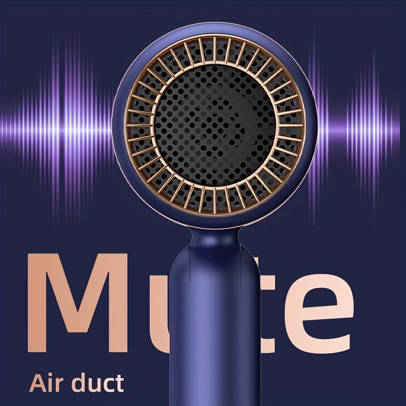 JUSTFAST™️2000W   Ionic Blow Dryer with Diffuser, Foldable Handle & Constant Temperature - Strong Wind, 8 Seconds Quick Drying, Travel-Friendly, Ergonomic Design for All Hair Types, 110-130V US Plug