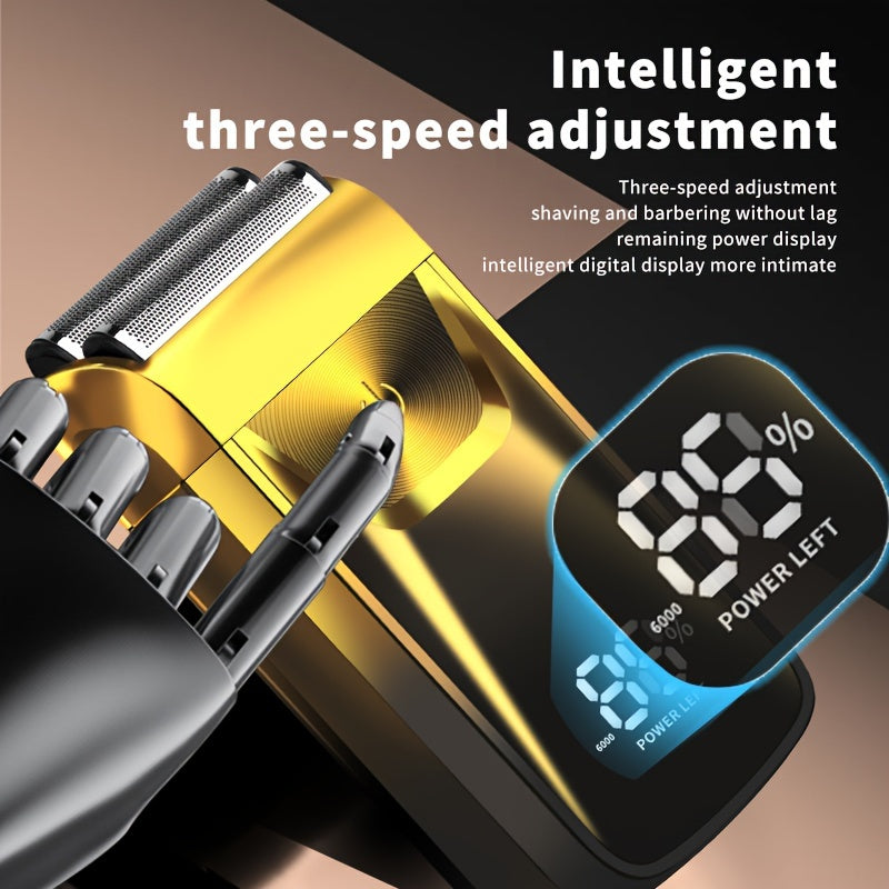 Professional Electric Razor 2-in-1, men Electric shaver Bald Hair Trimmer - Professional USB Rechargeable, Gentle Beard Hair Trimmer,