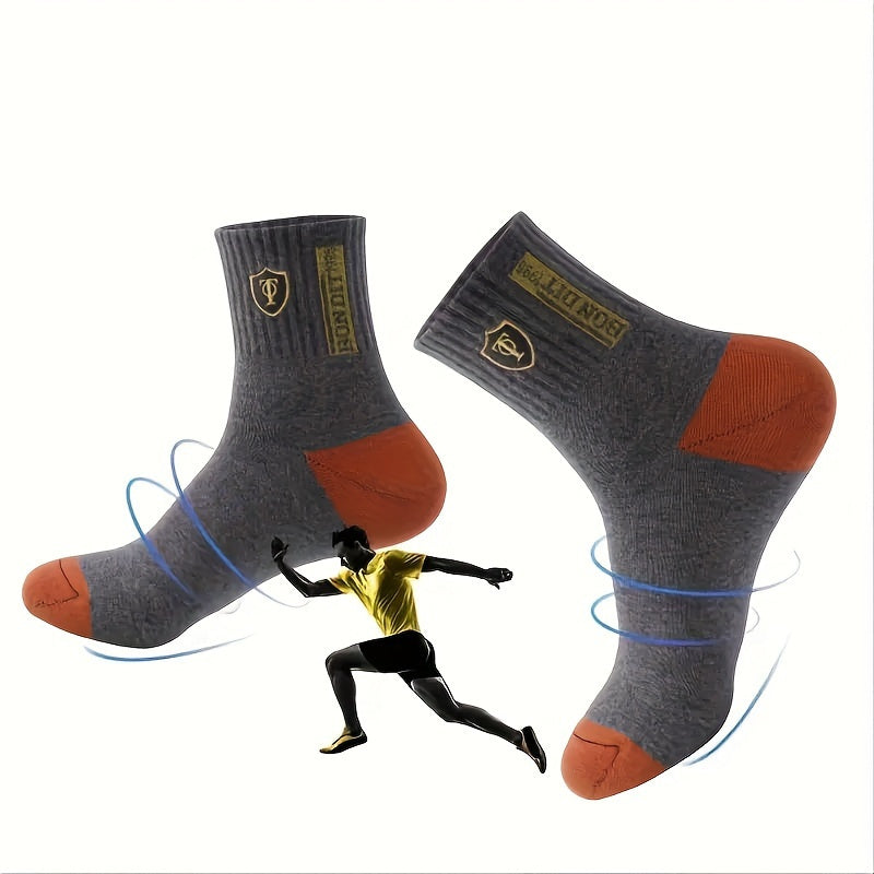SOCKSI™10 Pairs of Men's /WOMENS Trendy Breathable Crew Socks, Comfy Casual Soft Thermal Socks, Winter & Autumn