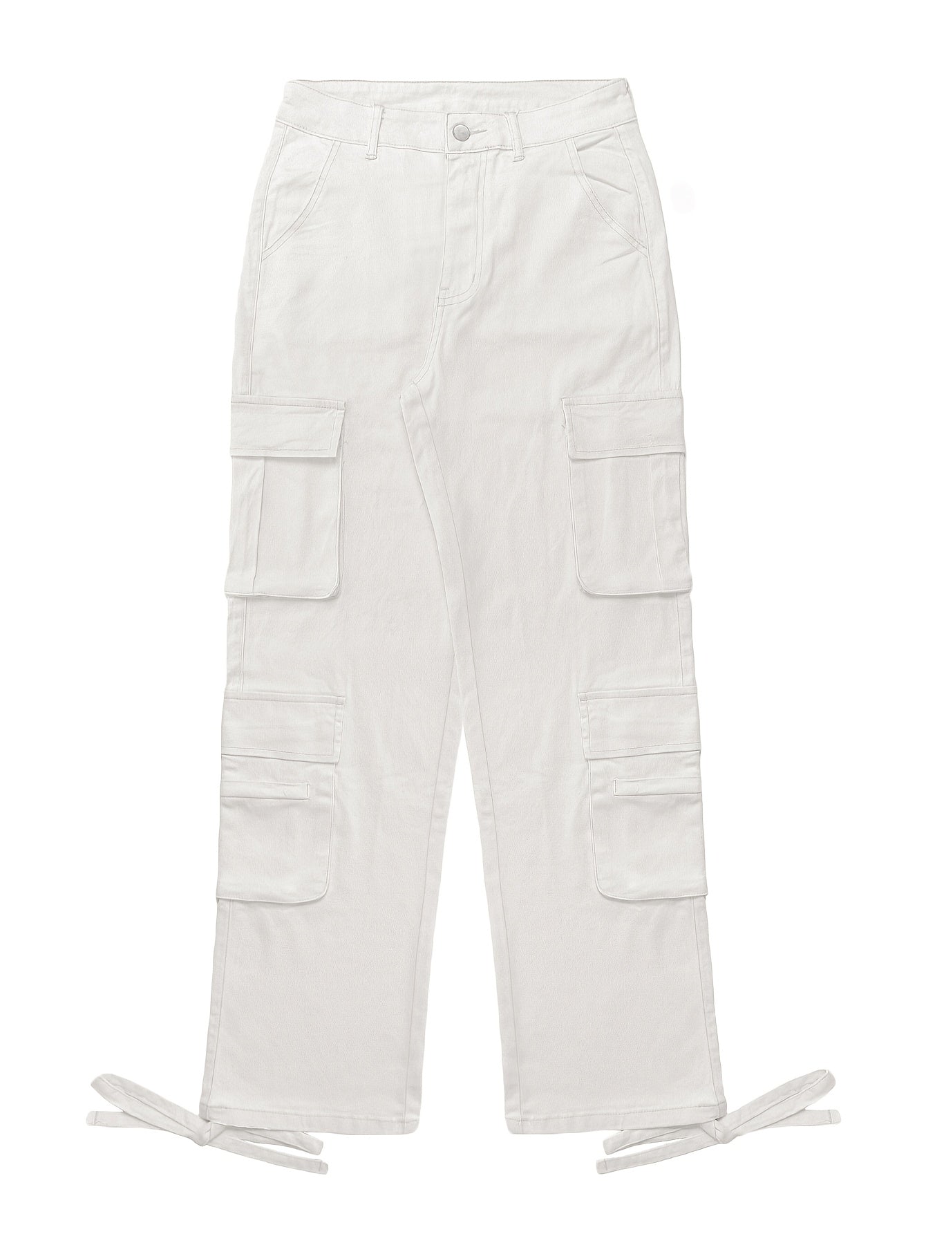 BAGGIES™ |Street Hip-hop Style Low Waist Multi Pocket Workwear Casual Denim Workwear Pants