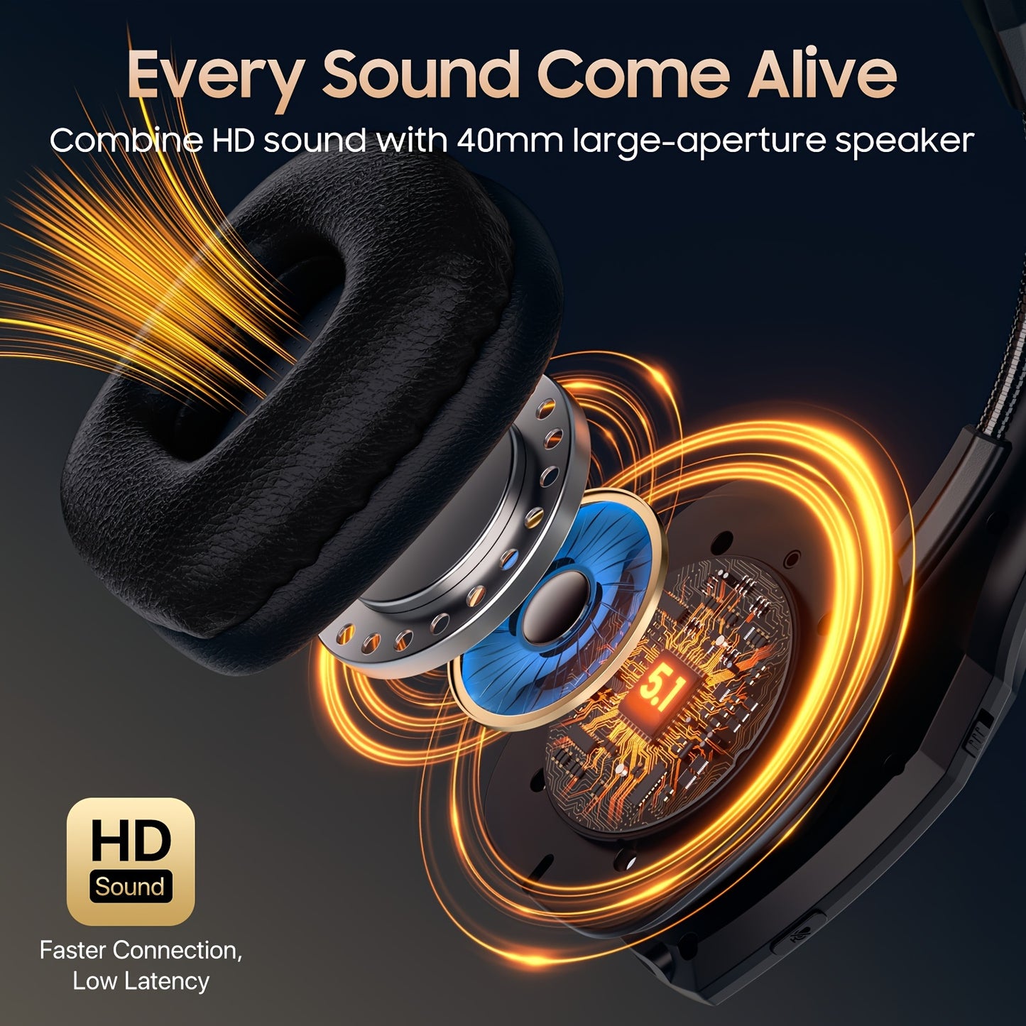 Trucker™ Bluetooth Headset, 55Hrs Working Time 36Hrs Talking Time Wireless Headphone with Dual Noise Cancelling Microphone Headset for PC Cell Phones, Computer, Truck Driver