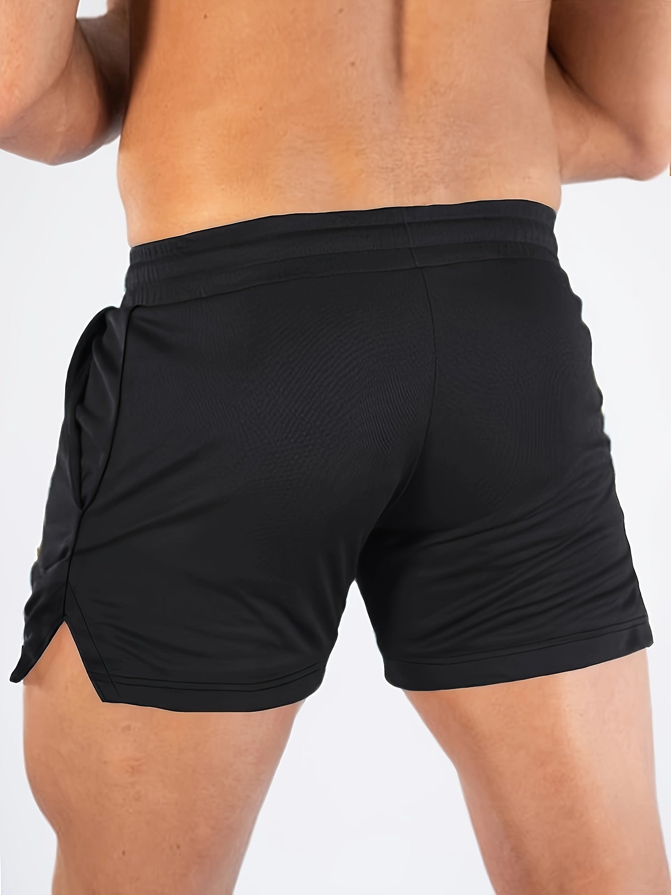 BROTHER™️ Fitness Men's Quick-Dry Slim-Fit Gym Shorts - Breathable & Stretchy with Zipper Pockets for Running & Training, Polyester