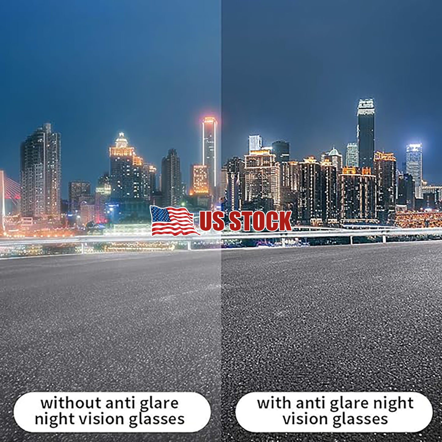 ALL NIGHT ™ High-Definition Unisex HD Night vison Driving Glasses Fit Over Glasses Anti-Glare,
