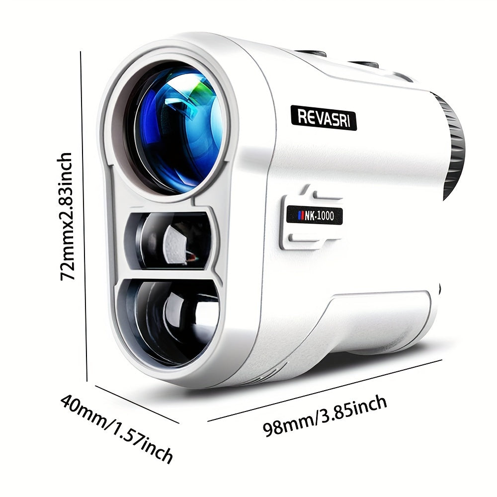 GOLF PAL ™   REVASRI Golf Rangefinder with Slope and Pin Lock Vibration, External Slope Switch for Golf Tournament Legal, Rangefinders with Rechargeable Battery 1000YDS Laser Range Finder