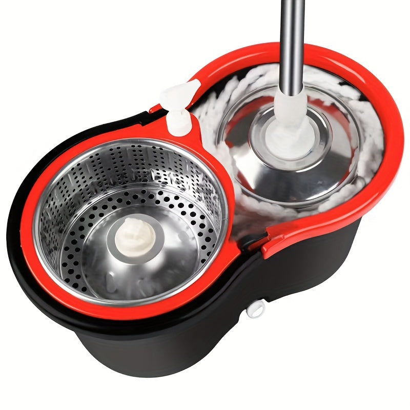 MOPS ™ and Bucket Set, 360°Bathroom Mop Bucket, School Bathroom,