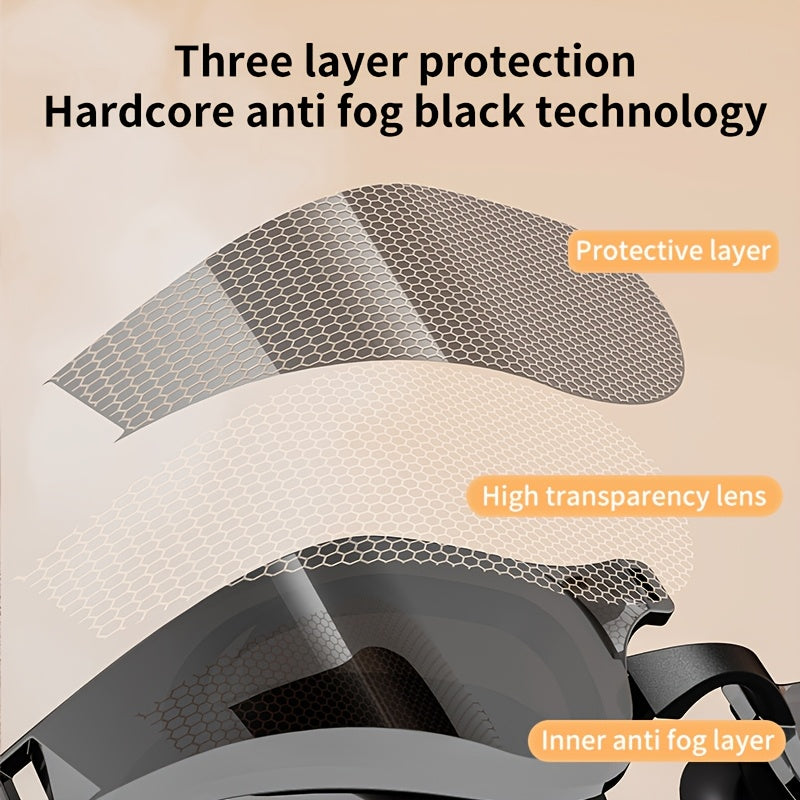 YLIKE™️Sleek Anti-Fog Silicone Swimming Goggles with HD Clarity - Waterproof, Adjustable Strap, Design for Men & Women,