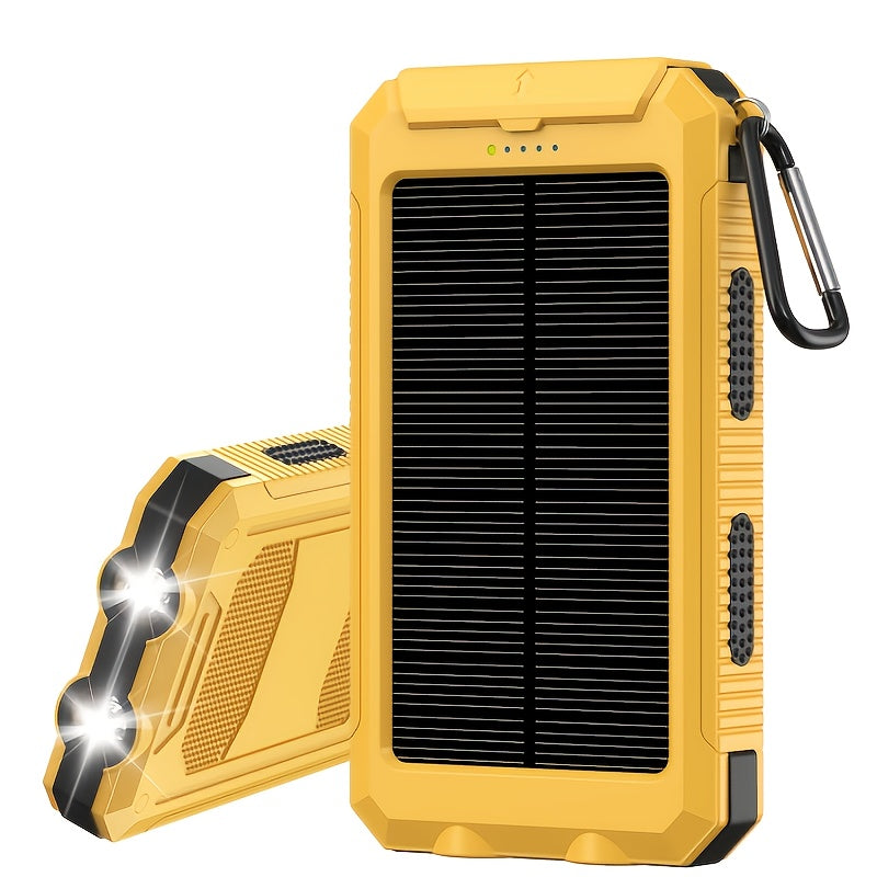 PORTABLE™ 10000 MAh Solar Mobile Power With Flashlight/ USB