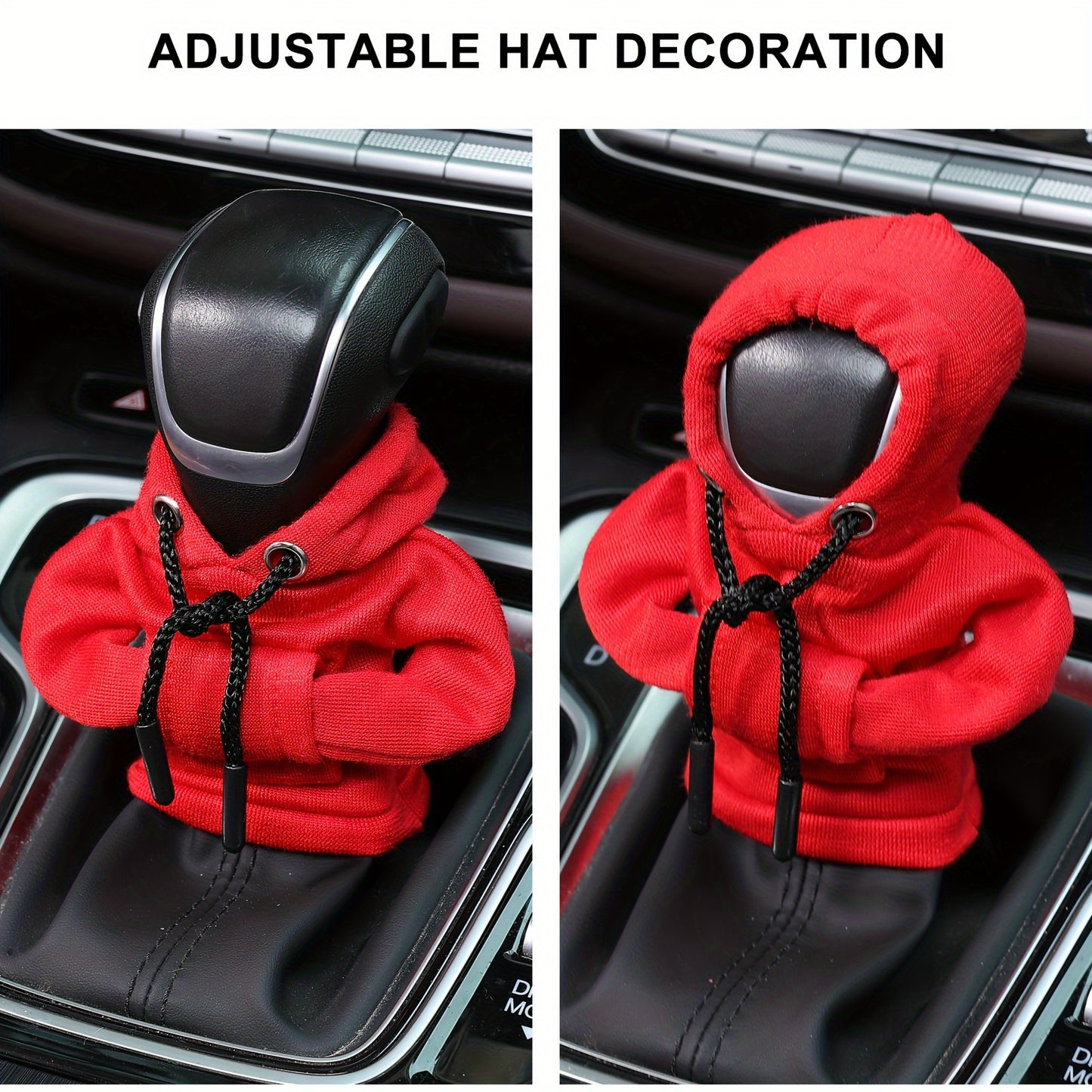 Hoodie car gear / Car Gear Shift Cover Hoodie, Fashionable Mini Hooded Sweatshirt, funny gear hoodie Interior Accessories Decor