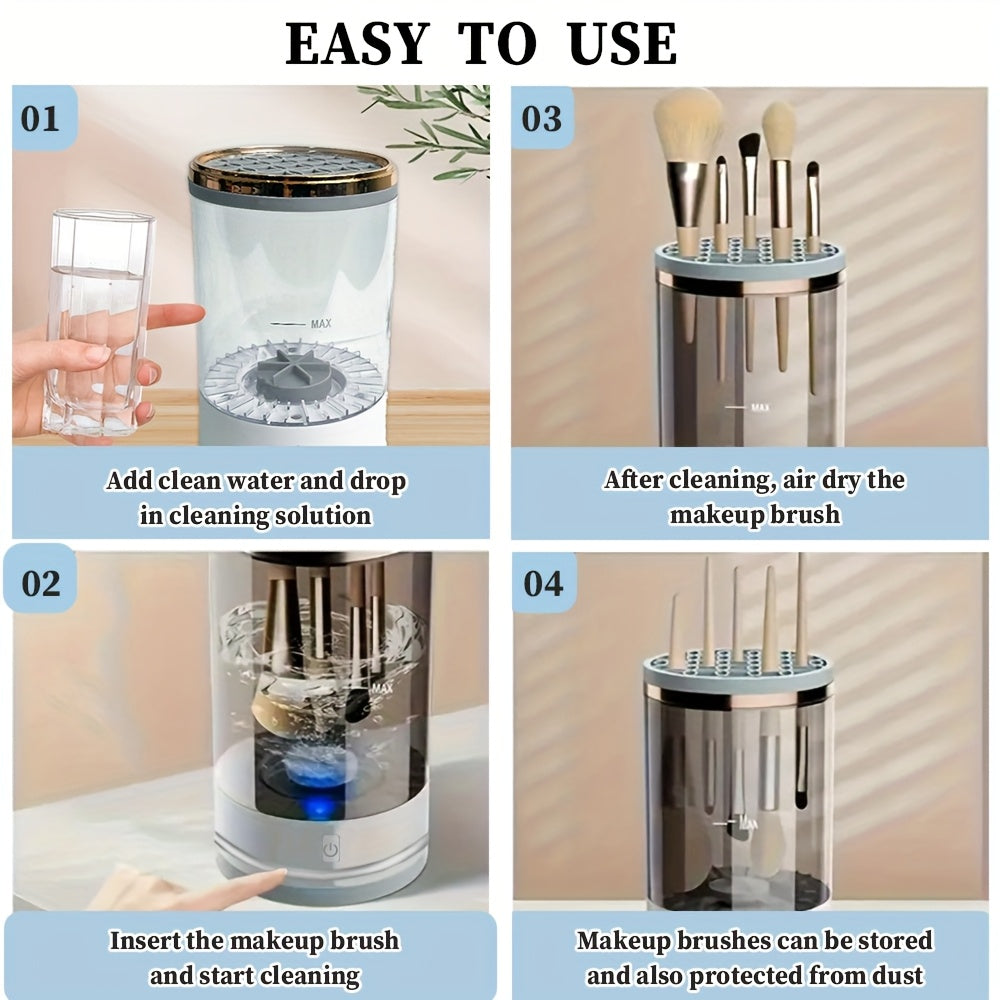 DEEP CLEAN™️Electric Makeup Brush Cleaner Gadget Quick & Efficient, Portable Design,
