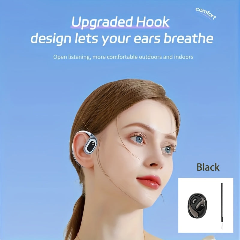 ZONE™️2025 new AI real-time translation headset, LED power display, 144 language translation headset, Type-C charging port, compatible with all smartphones, sports, business, games, study,