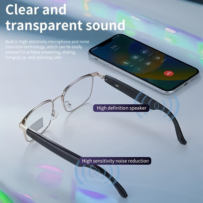 UPDATE ™️ Smart Audio Glasses with Automatic Dimming Lenses - High-definition Voice Calling, Hi-fi Music Quality, Built-in Microphone and Speaker - Suitable for Sports, Driving, Fishing, ATC