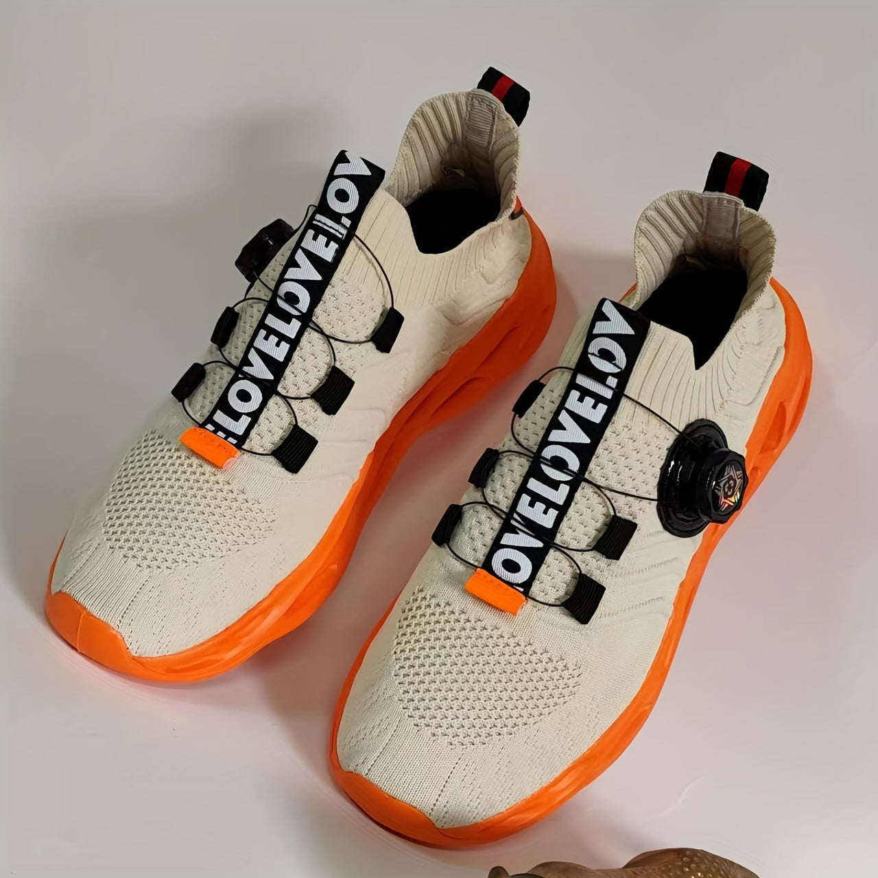 RUN™️ Men's Sneakers with Twist Closure - Breathable Knit Design & Thick Sole - Versatile Running and Driving Shoes