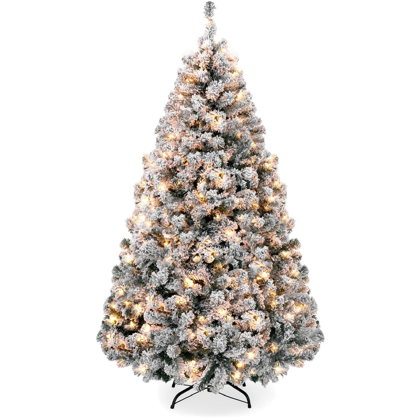 Artificial Christmas Tree with 400/1000/1200 Branch Tips, Foldable Base for Easy Assembly, Perfect for Home, Office, and Party Decorations,4.5/6/7 ft