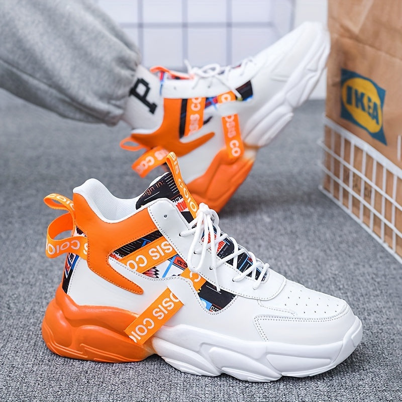 "Urban Stride™ Men's/ Women's Chunky Sneakers – Bold, Comfortable, and Built for Street-Ready Style", Comfy Non-Slip Durable Soft Sole Lace Up Sneakers For Outdoor Activities