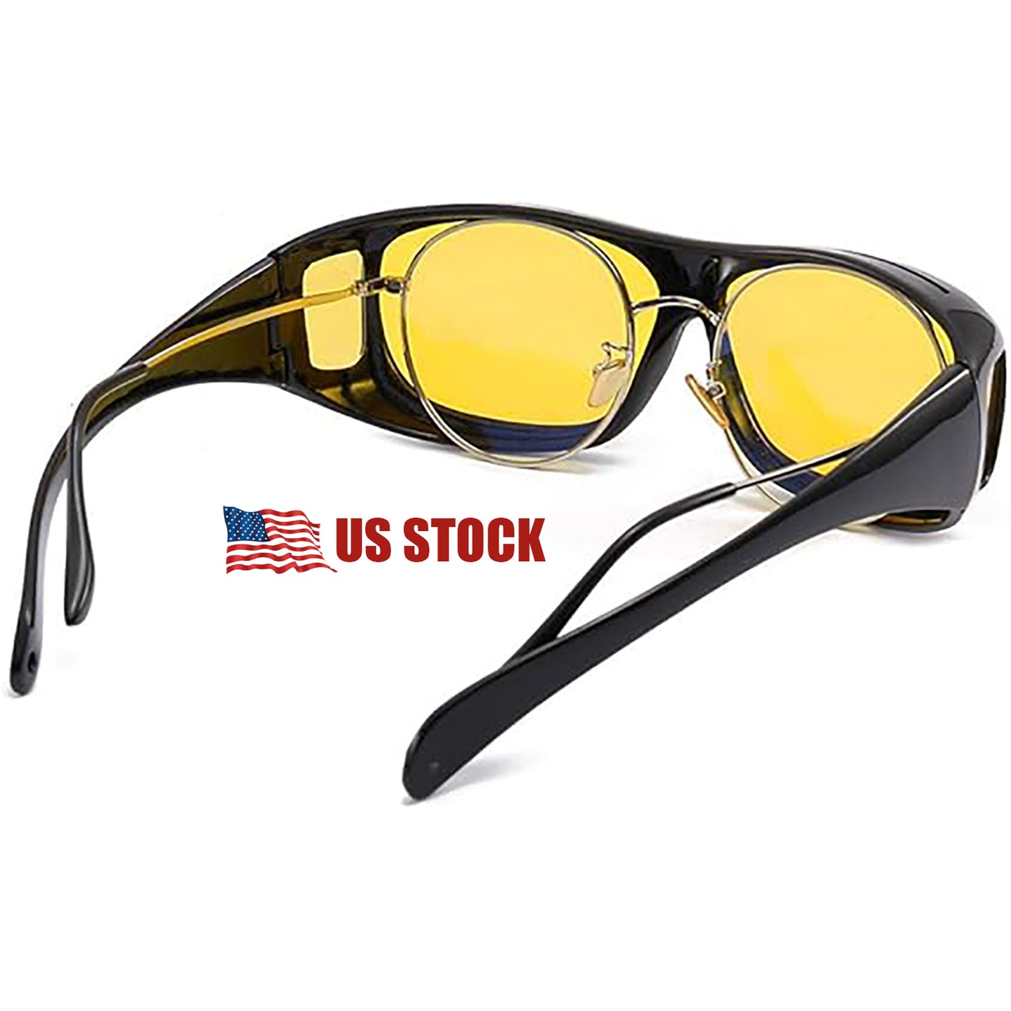 ALL NIGHT ™ High-Definition Unisex HD Night vison Driving Glasses Fit Over Glasses Anti-Glare,