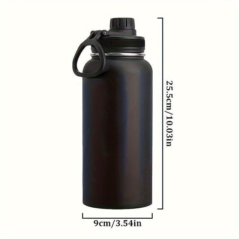 RIPLE ™ Sports Water Bottle,900Ml Double Vacuum Insulated Bottle with Leak Proof Spout Cap, Travel Water Bottle with Carrying Loop - Suitable for Sports, Gym, Office - BPA Free, Reusable