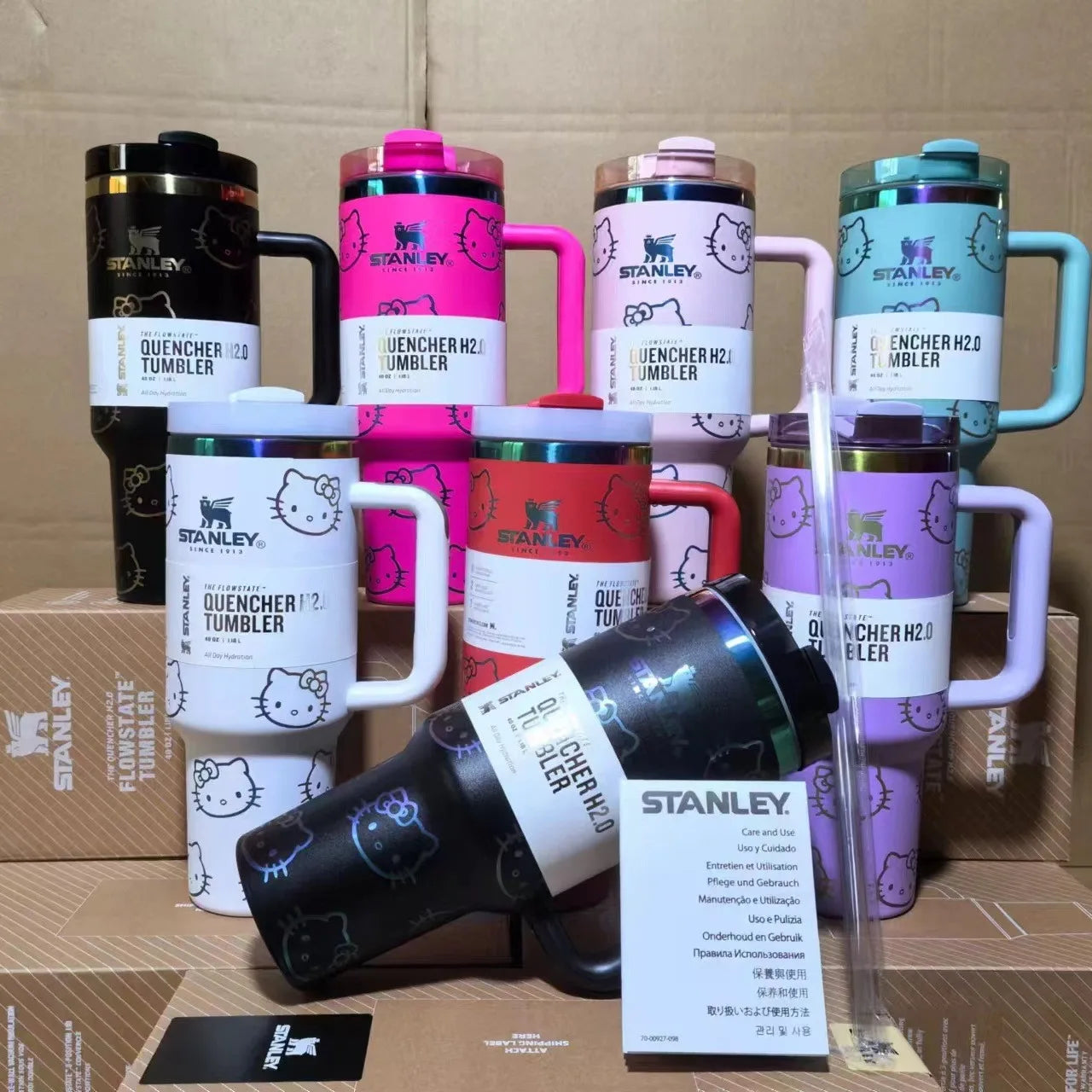 STANLEY™ |Stanley Quencher H2.0 Tumbler with Handle and Straw, (40 oz), 3-Position Lid, Perfect for Any Occasion