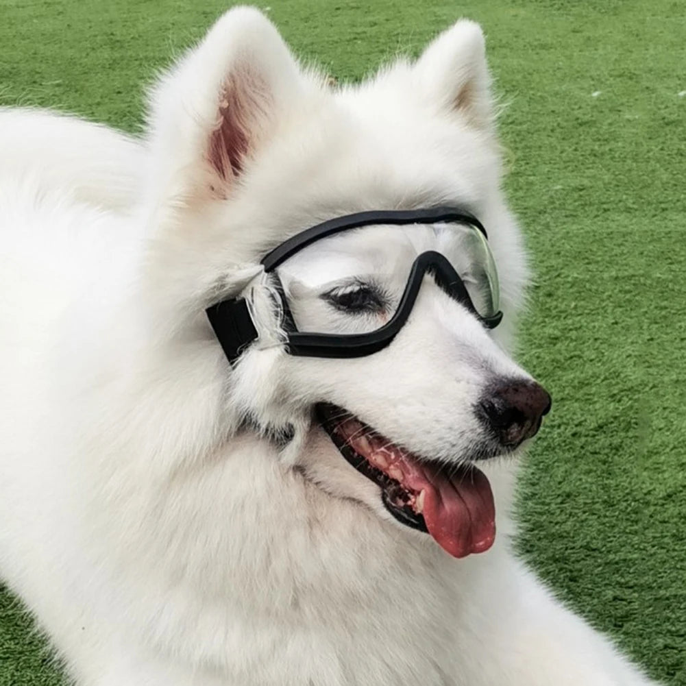 POP ™ Pet Goggles Dog Glasses UV-proof Waterproof Wind-proof And Fog-proof Pet Glasses Adjustable Dog Protective Glasses