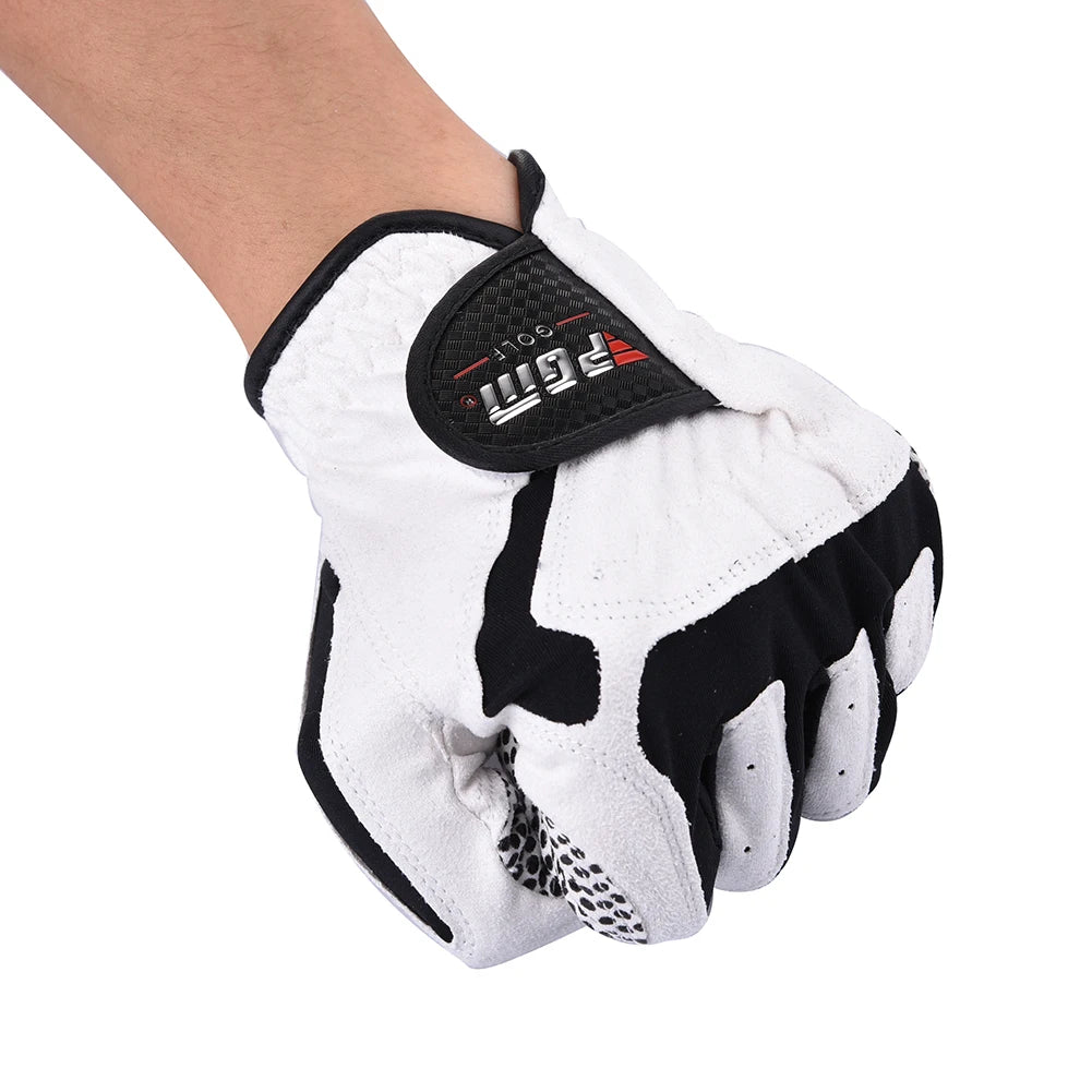 GOOD GRIP ™   Golf Gloves Male Left Hand Breathable Golf Glove LYCRA Slip-resistant Granules Microfiber Cloth Gloves For Golf Accessories