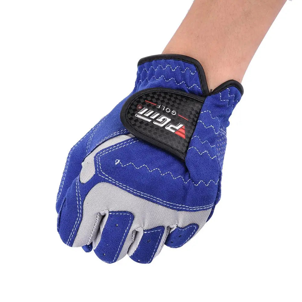 Golf GRIP™ Gloves Men's Glove Fiber Soft White Blue Left Hand Anti-Skidding Non-Slip Particles Breathable Golf Glove