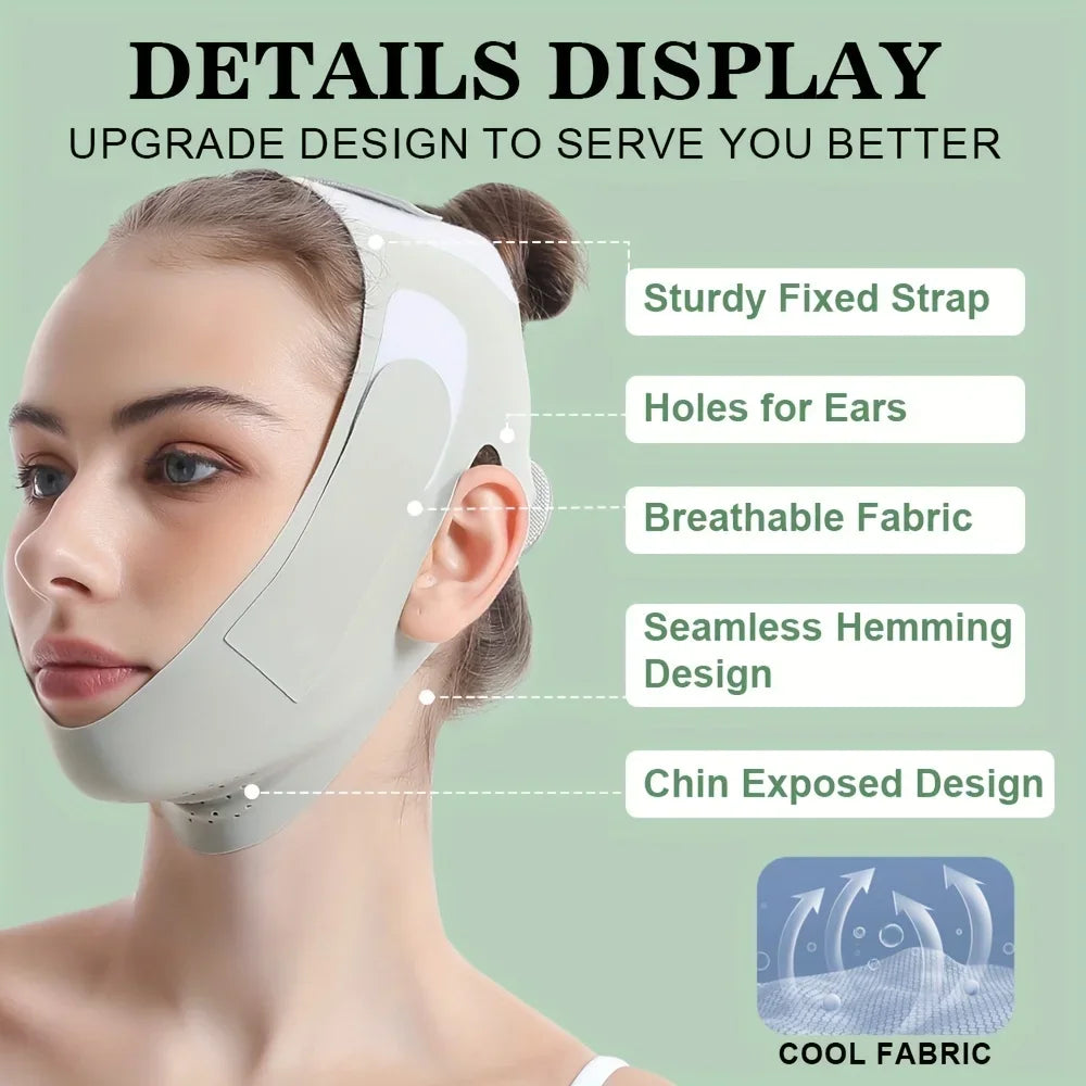 NEST ™️ Reusable Face Slimming Bandage V Line Face Shaper Women Chin Cheek Lift Up Belt Facial Massage Strap Face Skin Care Beauty Tools
